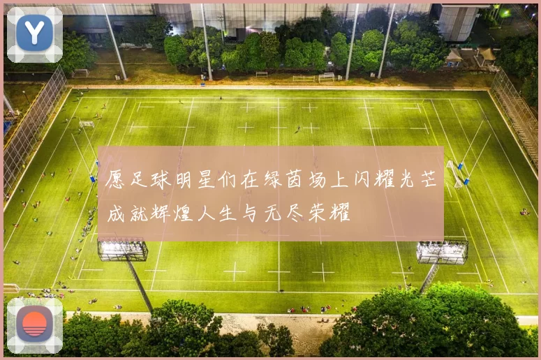 愿足球明星们在绿茵场上闪耀光芒成就辉煌人生与无尽荣耀